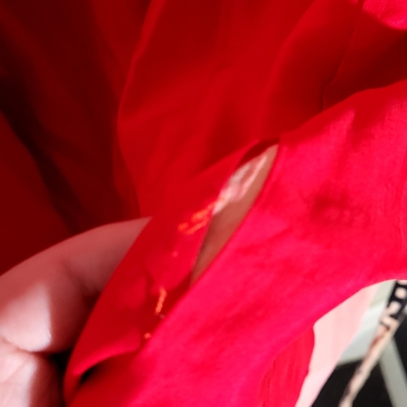 Kimono Pink Lined Red - Picture 3 of 6